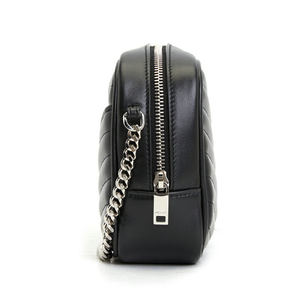 Saint Laurent Lou camera bag black chevron quilted calfskin leather - Picture 2 of 8